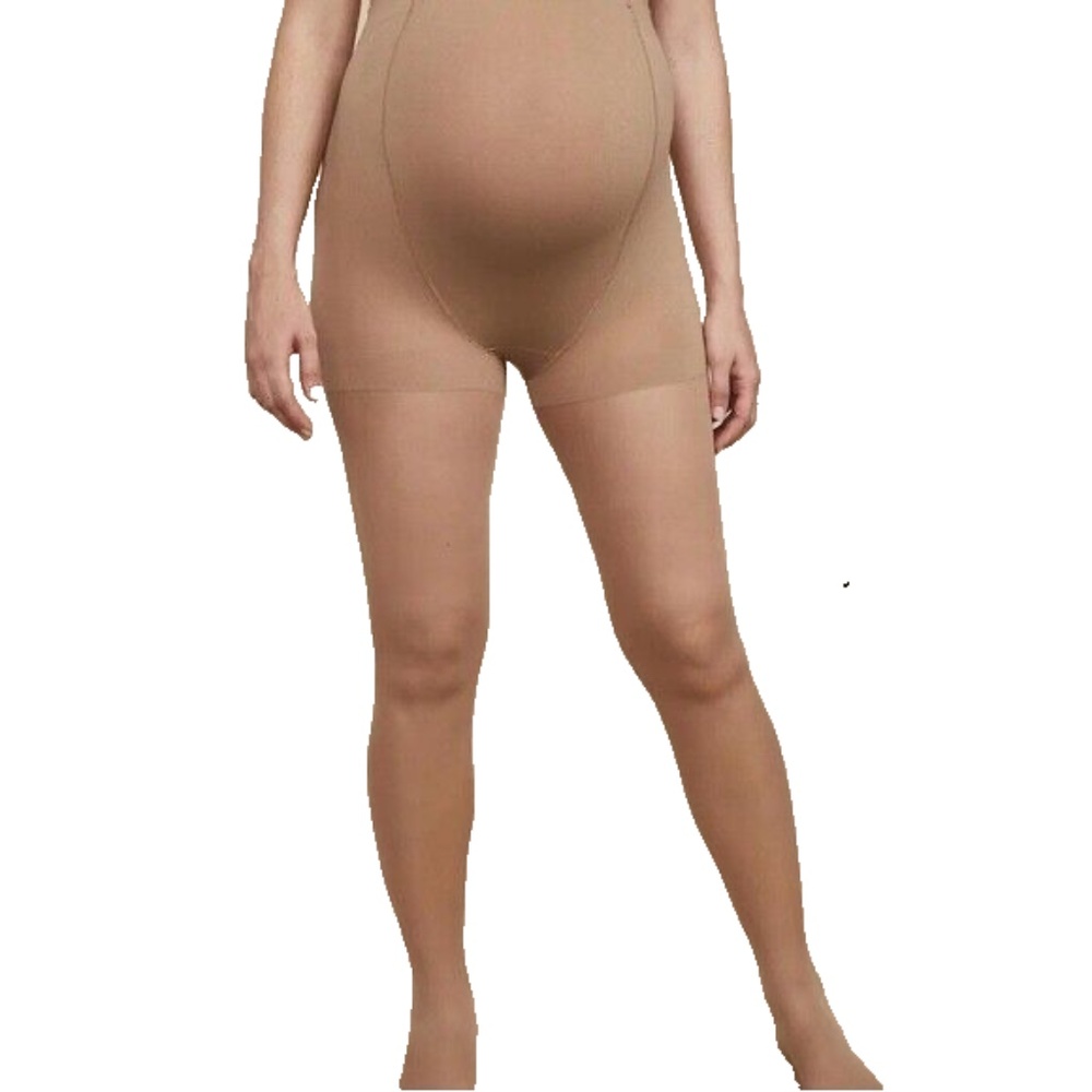 Motherhood Maternity Comfort Tummy Panel Sheer Tights, Sandalfoot Size B EUC